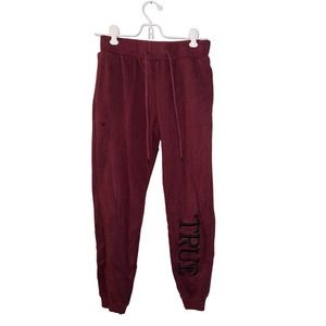 True Religion Kids Sweatpants Elastic Waist‎ Drawstring Embroidered Red Size XS